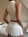 Ecru top zamek (M)