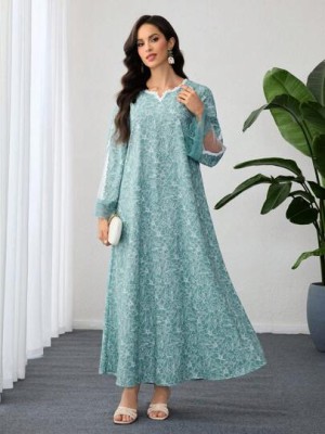 Wzorzysta sukienka maxi (XL)