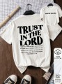 Biały t-shirt nadruk (M)
