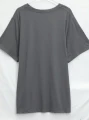 Szary t-shirt nadruk świąteczny (M)