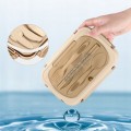 Beżowy lunchbox sztućce