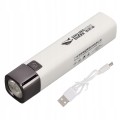 Mała latarka powerbank 2w1