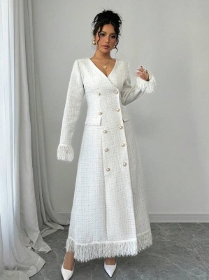 Tweedowa maxi sukienka (L)