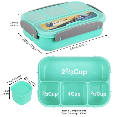 Plastikowy lunchbox sztućce