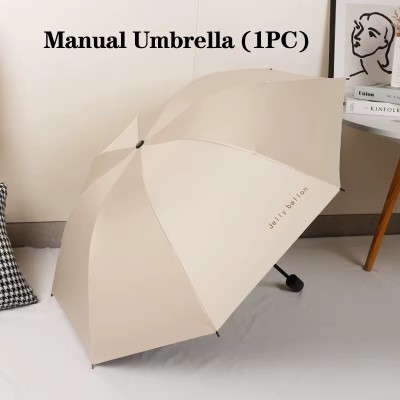Beżowy automatyczny parasol