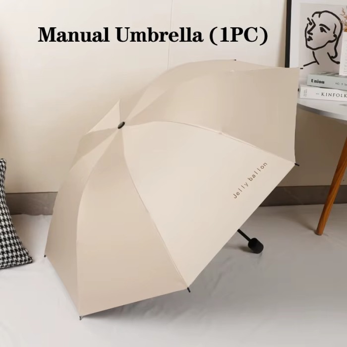 Beżowy automatyczny parasol