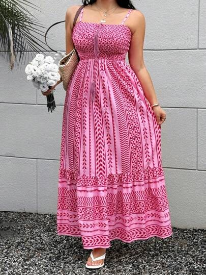 Casualowa sukienka maxi ramiączka (1XL)