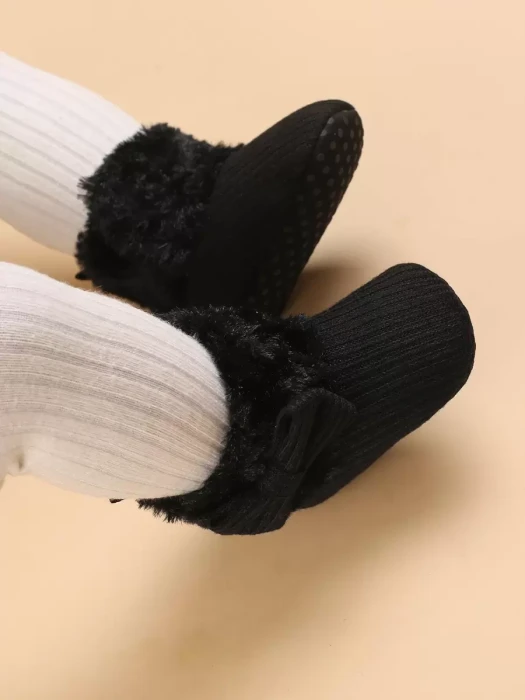 Czarne buty niechodki kokardy (19-19,5)