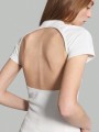 Biały top cut out (XL)