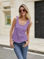 Fioletowy top zatrzaski (XL)
