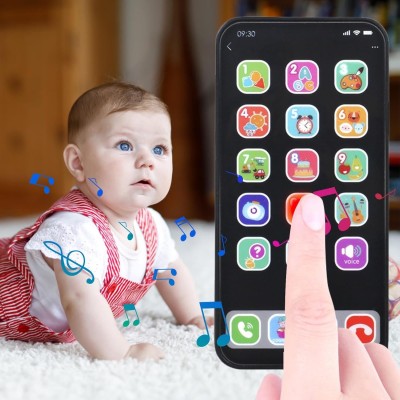 Biały grający smartfon