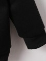 Czarna świąteczna bluza nadruk (6-9M)