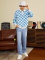 Niebieskie proste jeansy (36)