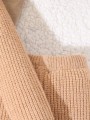 Jasnobrązowy komplet spodnie sweter (18-24M)