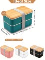 Czarny warstwowy lunchbox