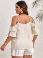 Luźna bluzka odkryte ramiona (4XL)