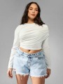 Jeansowe szorty dziury (4XL)