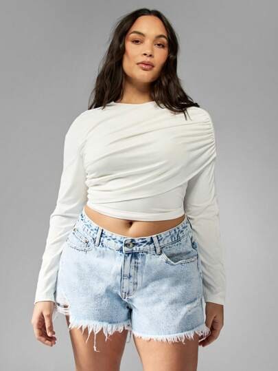Jeansowe szorty dziury (4XL)