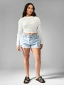 Jeansowe szorty dziury (4XL)