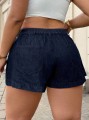 Granatowe szorty jeansowe (0XL)