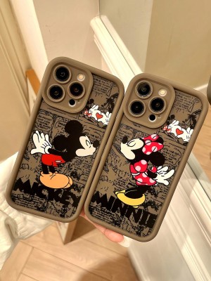 Brązowe etui iPhone12 2pack
