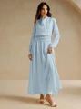 Jasnoniebieska sukienka maxi (S)