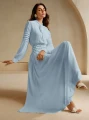 Jasnoniebieska sukienka maxi (S)