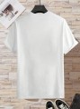 Biała koszulka nadruk świąteczny (2XL)