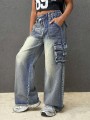 Niebieskie jeansy kieszenie (10L)