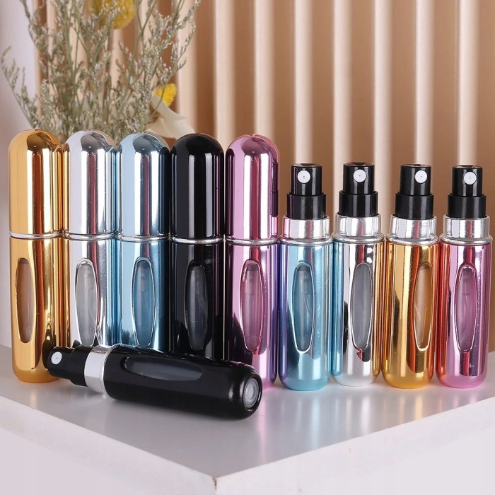 Różnokolorowe atomizery na perfumy 10 sztuk