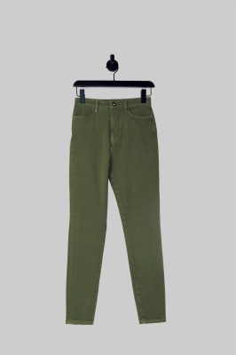 Khaki spodnie rurki (28/30)
