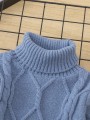 Niebieski sweter golf (6L)