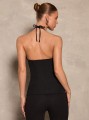 Czarny top cut out (XL)