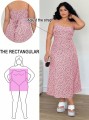Różowa sukienka midi kwiaty (2XL)
