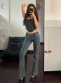 Niebieskie jeansy dzwony (27)
