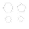 Białe foremki cukiernicze 4pack