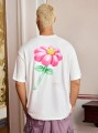 Biały t-shirt nadruk (S)