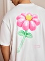Biały t-shirt nadruk (S)