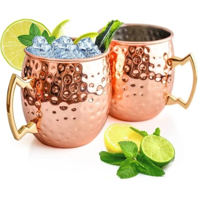Metalowy kubek rose gold