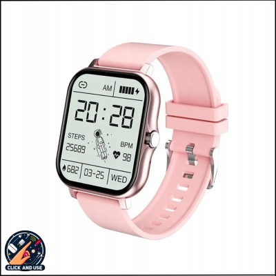 Różowy zegarek smartwatch