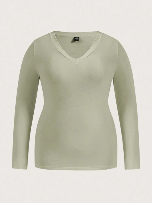 Bawełniana koszulka długi rękaw (0XL)
