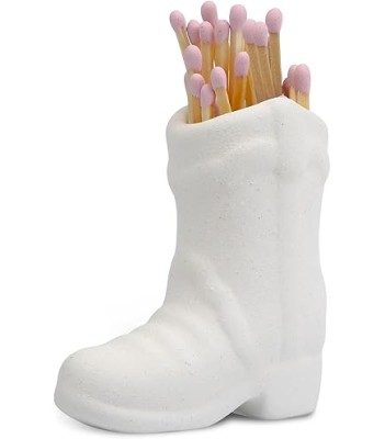 Mały biały stojak na zapałki