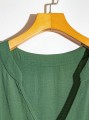 Zielona dłuższa bluzka marszczenia (1XL)