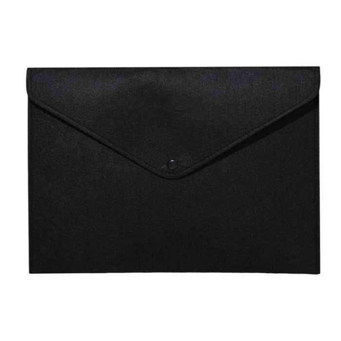 Czarny filcowy organizer koperta