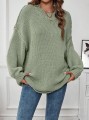 Pleciony sweter oversize (S)