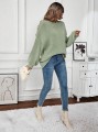 Pleciony sweter oversize (M)