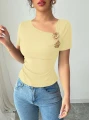 Żółty t-shirt krótki rękaw (L)