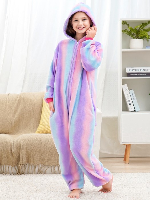 Kolorowy piżamowy kombinezon onesie (8-9L)