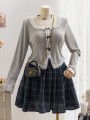 Szara bluzka melanż (1XL)