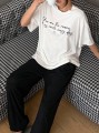 Dwukolorowy zestaw spodnie t-shirt (S)